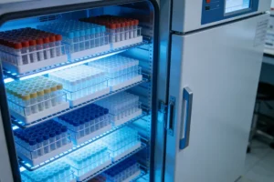 高分辨率CT显示药物相关性间质性肺炎的典型磨玻璃影