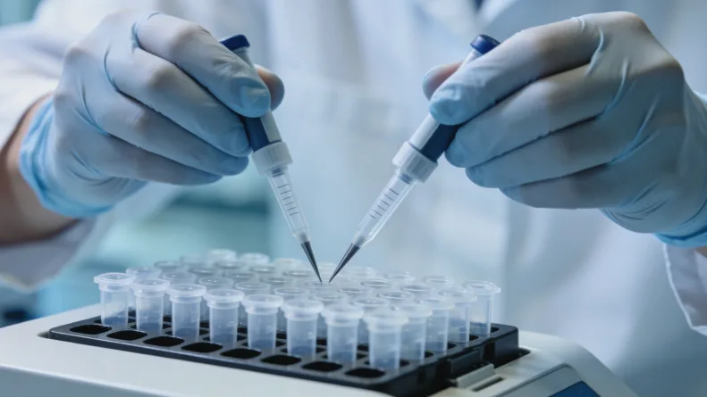 组织活检与液体活检流程对比示意图