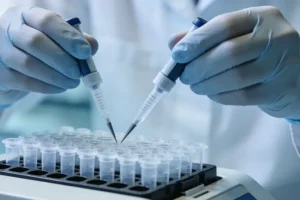 FFPE肿瘤组织蜡块与切片示意图