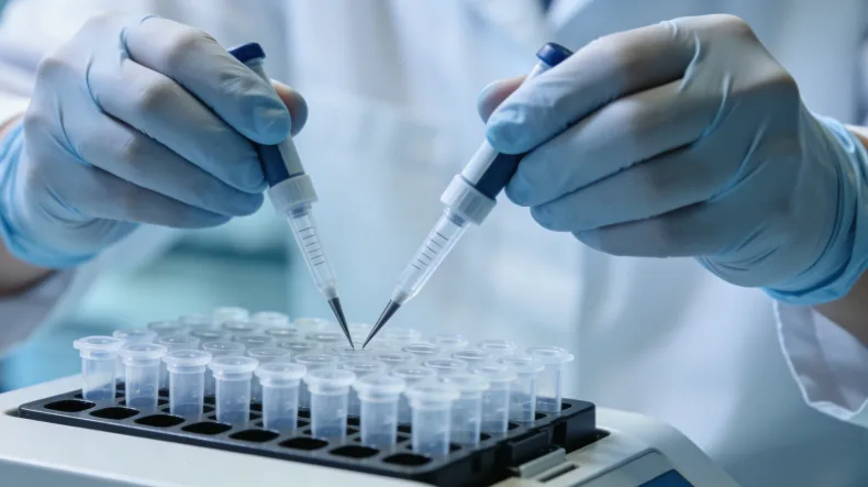 FFPE肿瘤组织蜡块与切片示意图