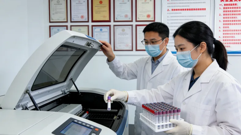 肠癌病理切片显示大量淋巴细胞浸润