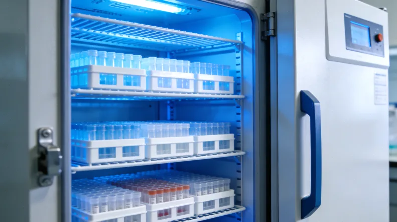 医生与胃癌患者讨论病理报告