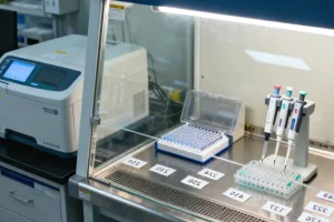 PD-L1检测报告示意图，突出TPS百分比位置