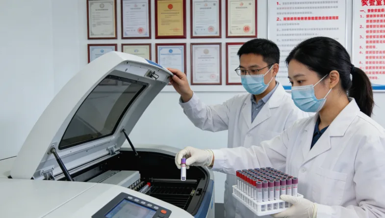 PD-L1免疫组化染色后的病理切片图示