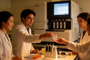 血液样本中分离出的ctDNA概念示意图