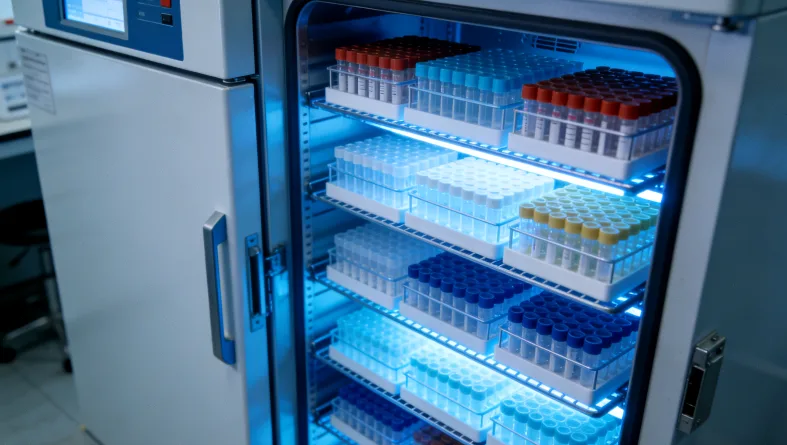 ctDNA专用采血管（Streck管）与普通EDTA管外观对比示意图