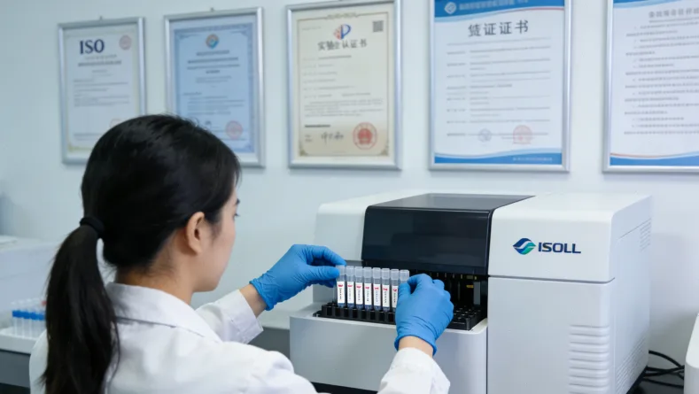 医生与肠癌术后患者沟通ctDNA检测报告