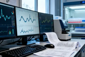 医生向患者解释ctDNA检测报告