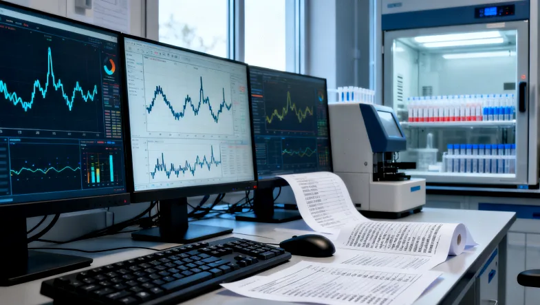 医生向患者解释ctDNA检测报告