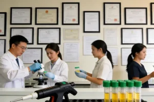 医生与患者讨论ctDNA检测报告