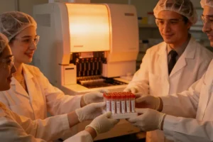 医生与患者家属沟通基因检测报告场景