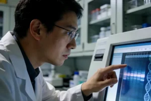 CT影像显示肠癌单发肺转移灶示意图