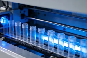 自动化核酸提取工作站正在处理样本