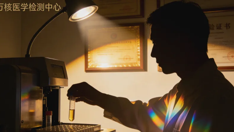 胃镜医生正在进行胃癌病灶活检操作