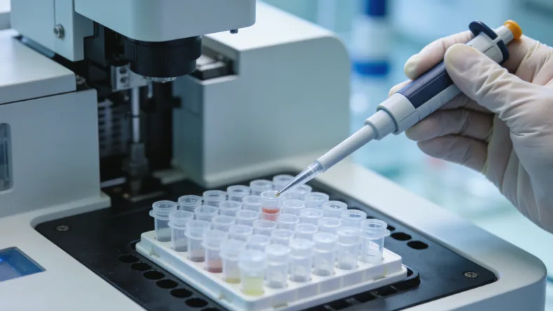 靶向药物作用机制动态示意图：抗体结合Claudin 18.2靶点