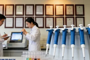 医生与年轻胃癌患者沟通病情示意图