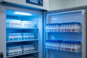 医生与患者共同查看基因检测报告