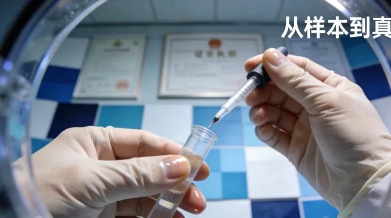 医生与患者共同查看基因检测报告示意图