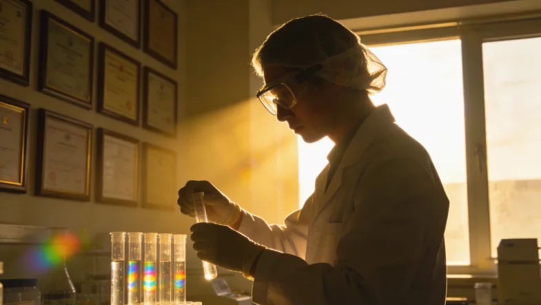 肿瘤免疫微环境示意图，展示T细胞与肿瘤细胞相互作用