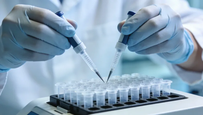 传统病理切片与免疫组化染色结果对比图