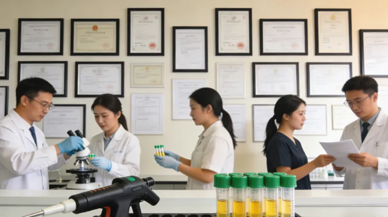 医生与肺癌患者讨论基因检测报告