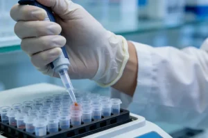 PD-L1蛋白与PD-1结合抑制T细胞示意图