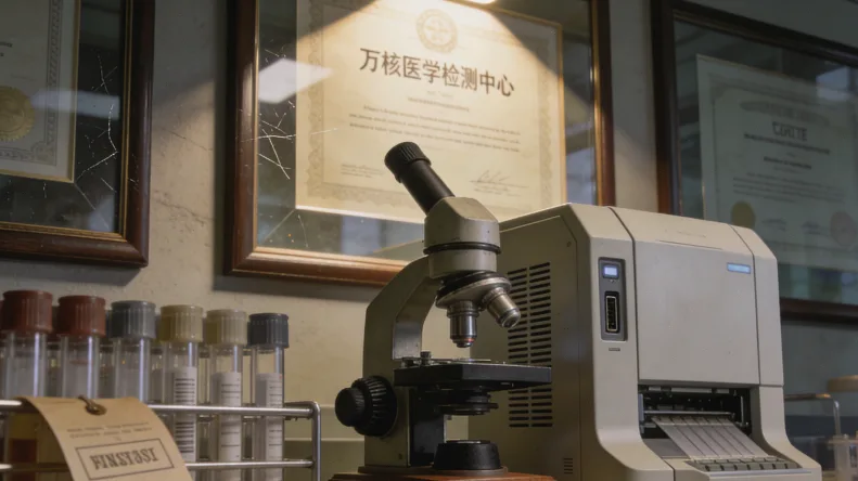 医生与患者共同查看基因检测报告