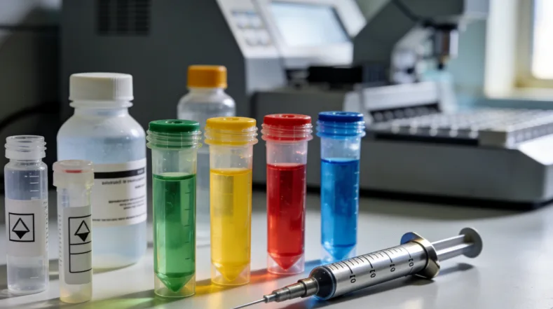 基因测序仪正在分析DNA数据