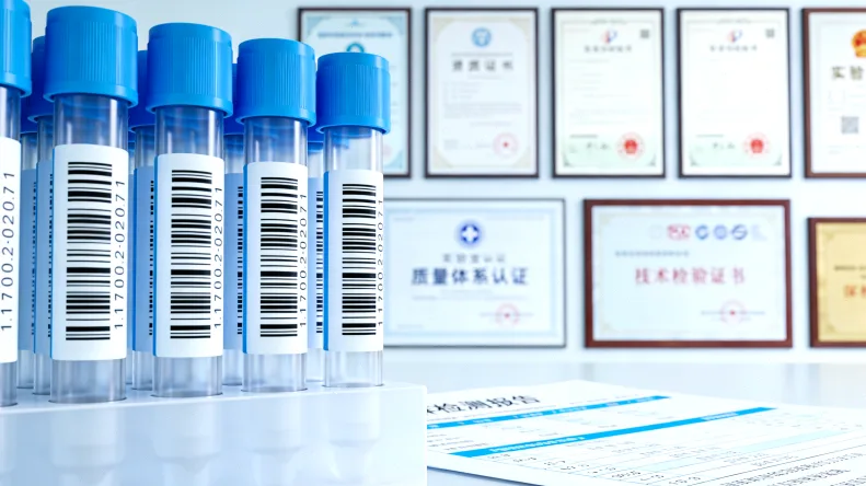 女性手持基因检测报告，面露困惑