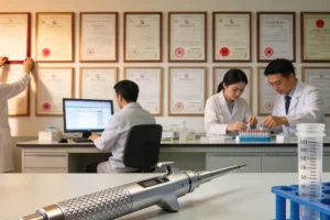 遗传咨询医生与患者共同查看基因检测报告