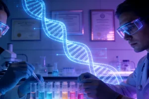 医生与患者面对面沟通的温馨场景