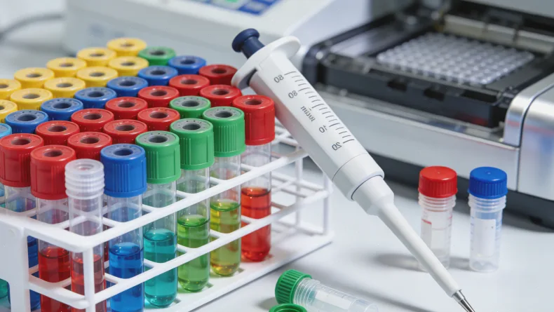 病理科医生在显微镜下观察组织切片