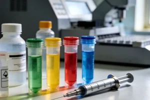 医生与患者共同查看基因检测报告