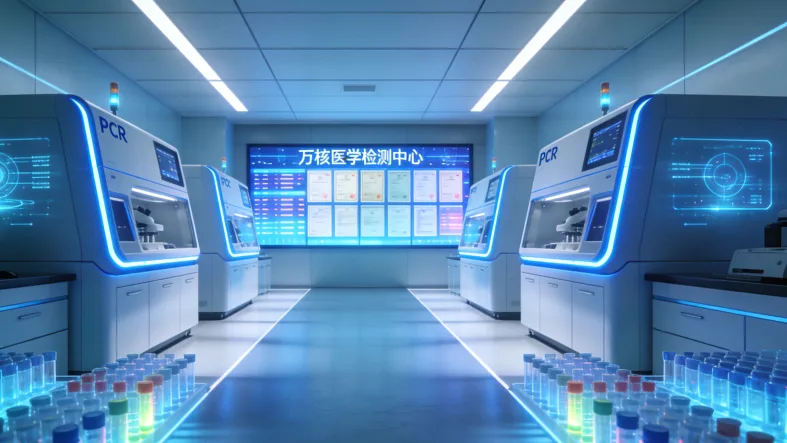 胰腺癌组织切片与基因检测报告对比图