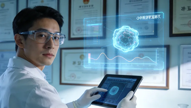 医生与患者家属沟通基因检测报告