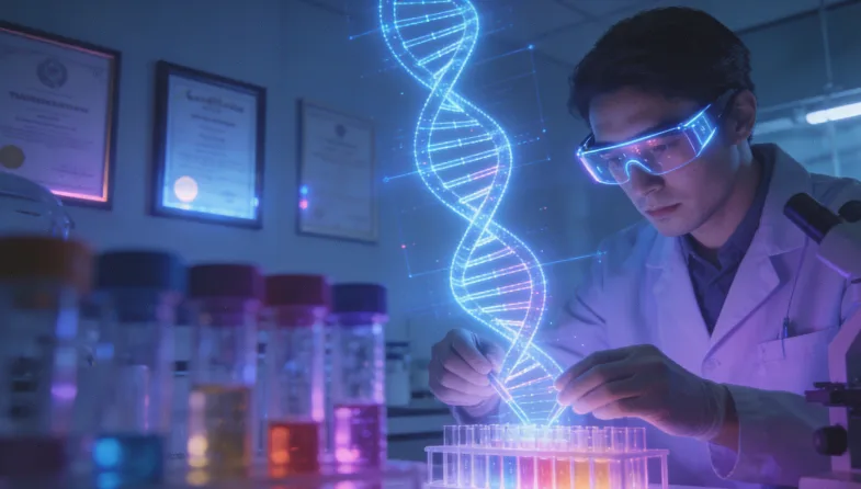 FISH检测RET基因重排原理示意图