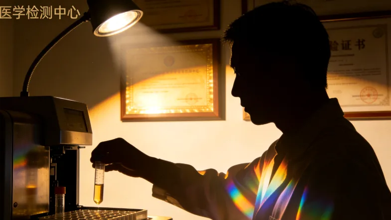 一张显示肿瘤标志物数值在参考区间内波动的折线图