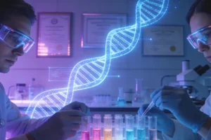 肝细胞癌病理切片与基因图谱对比示意图