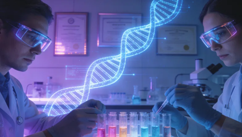 肝细胞癌病理切片与基因图谱对比示意图