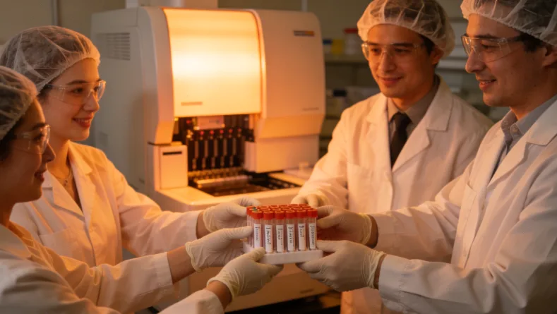 基因检测报告与受污染样本对比示意图