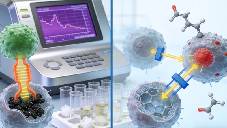 术后患者正在用体温计测量体温