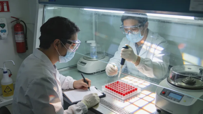 形象化的肝脏与乙肝病毒、靶向药物相互作用示意图