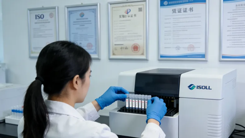 医生与术后患者在病房沟通的温馨场景