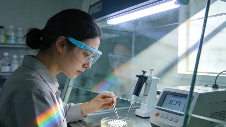 医生与患者共同查看基因检测报告