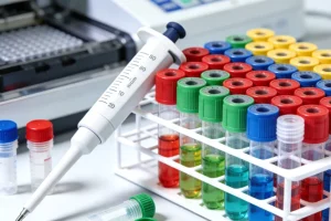 医生与患者家属沟通基因检测报告