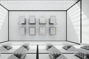 医院病理科医生在显微镜下观察切片