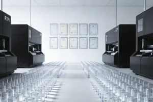 医生与患者共同查看基因检测报告示意图