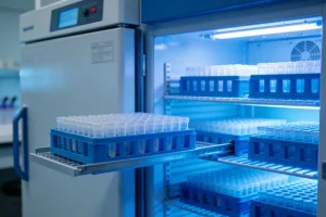 一位患者手持基因检测报告，面露疑惑