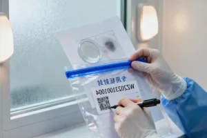 一位患者面对抽血表现出紧张和恐惧