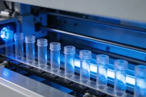 医生与患者家属围绕基因报告和病历进行沟通